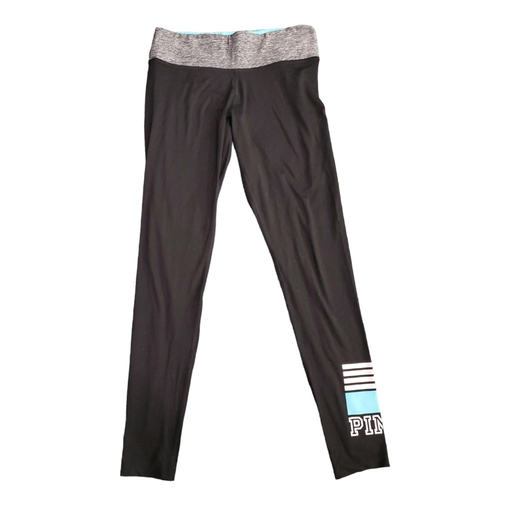 Victoria's Secret PINK Ultimate Black And Gray Leggings